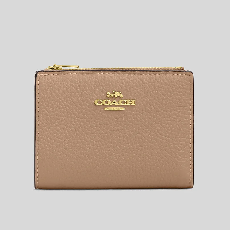 COACH Bifold Wallet Taupe CM315