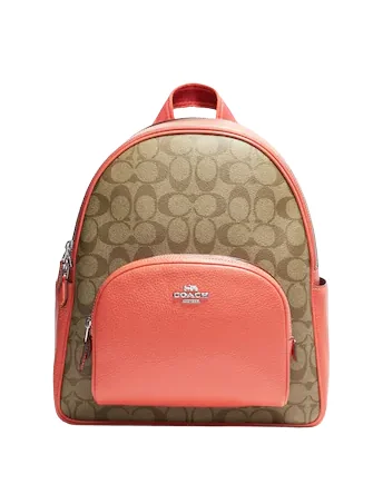 Coach Court Backpack In Signature Canvas