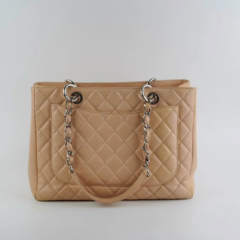 Chanel Grand Shopping Tote (GST) Beige Clair Caviar