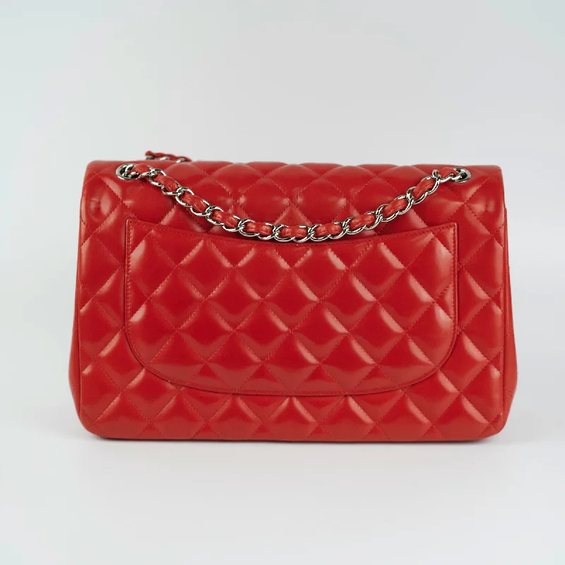 Chanel Jumbo Double Flap Red