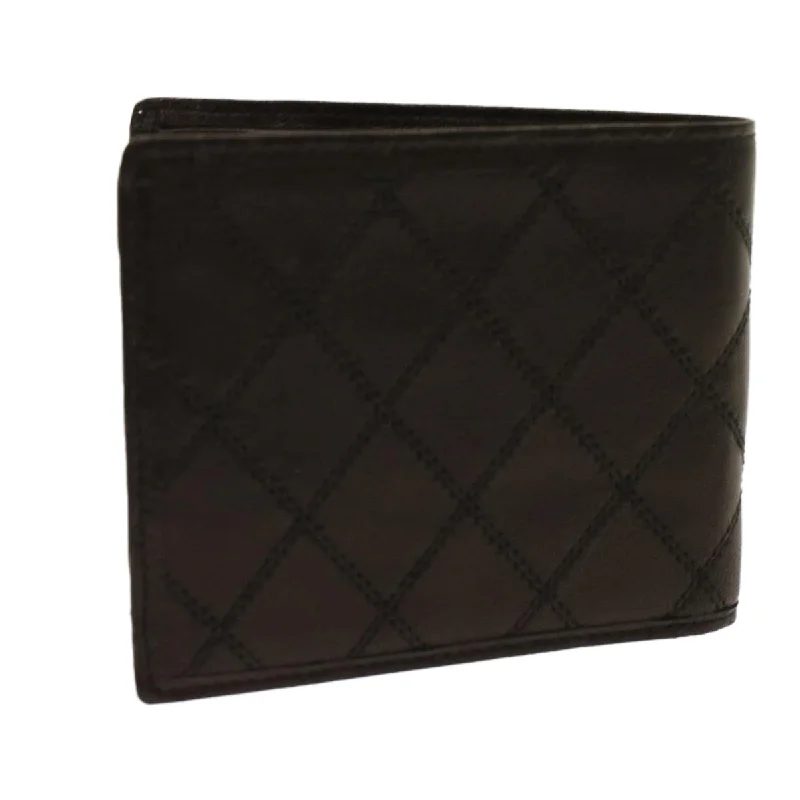 CHANEL Bicolole Wallet Leather Black CC  bs6820