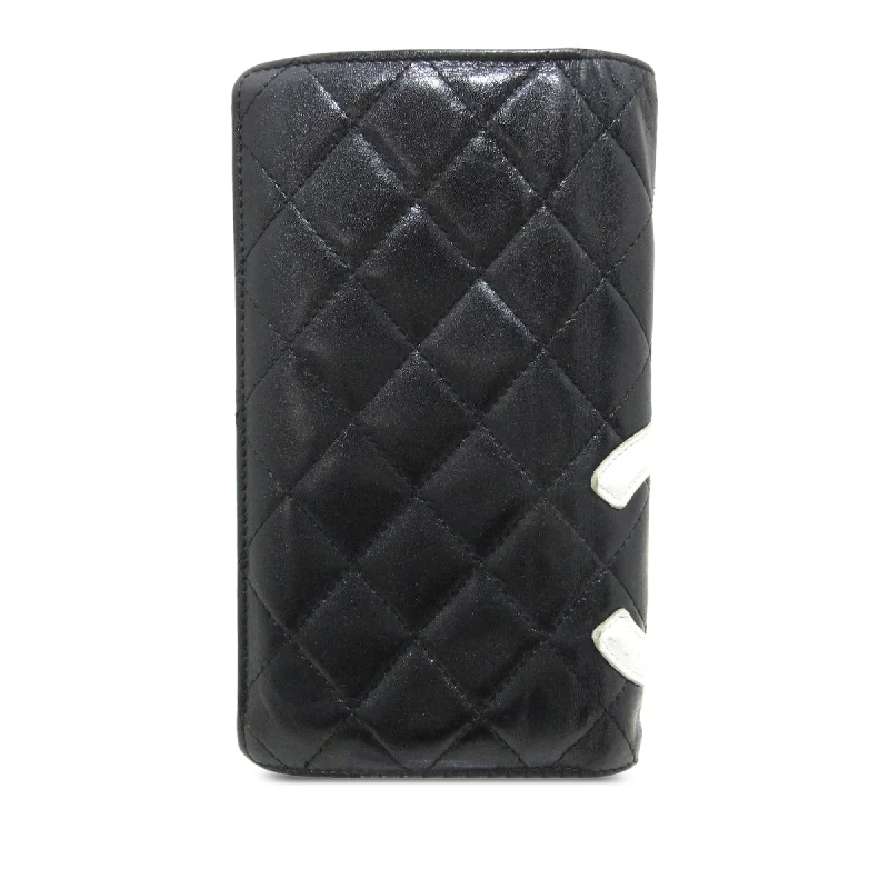 CHANEL Cambon Ligne Bifold Wallet Long Wallets