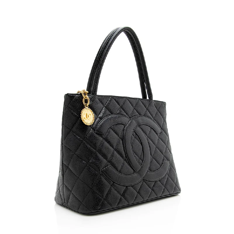 Chanel Caviar Leather Medallion Tote (21090)