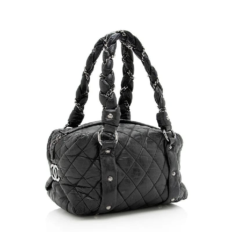 Chanel Distressed Lambskin Lady Braid Small Tote - FINAL SALE (19104)