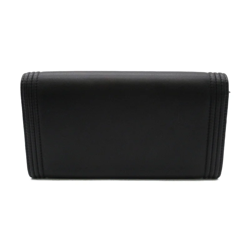 Chanel Double Fable Wallet Double Foldable Wallet   Black Box