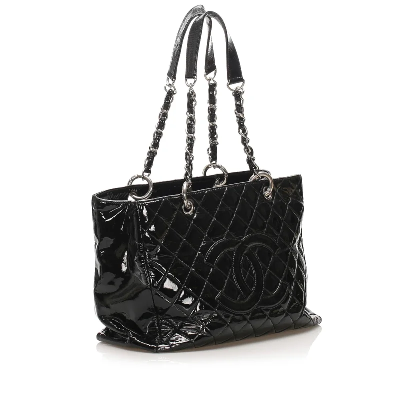 Chanel Grand Shopping Patent Leather Tote Bag (37882)