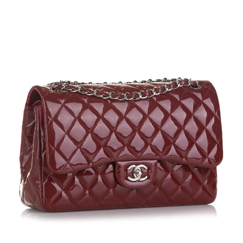 Chanel Jumbo Classic  Patent Double Flap (37070)