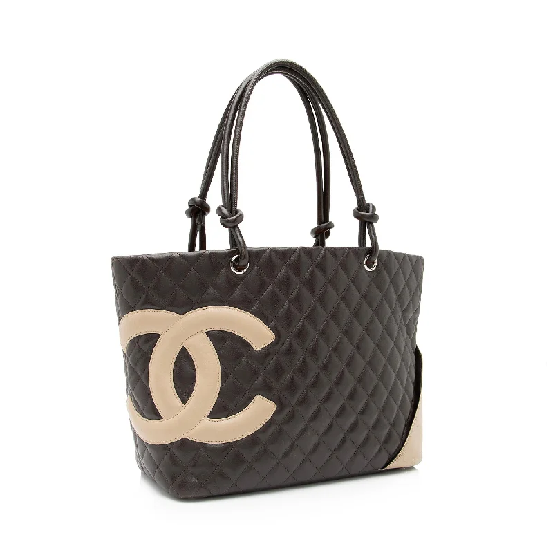 Chanel Lambskin Ligne Cambon Large Shopping Tote - FINAL SALE (tcEALw)