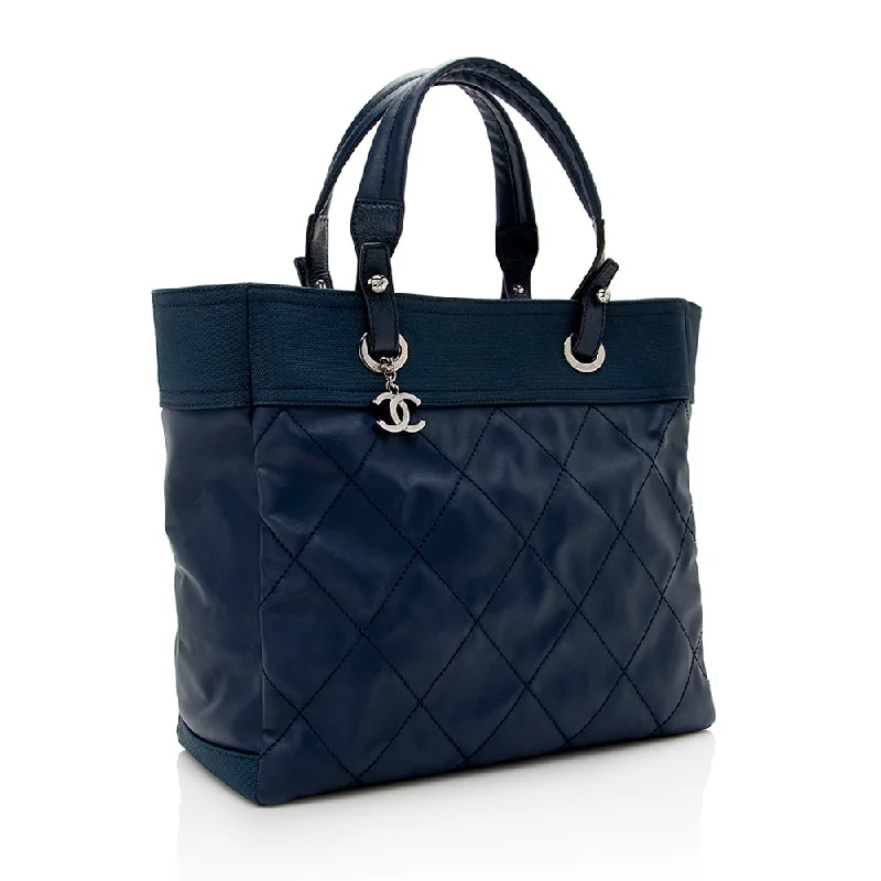 Chanel Coated Canvas Biarritz Tote (16663)