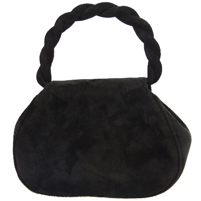 Chanel * 1996-1997 Black Suede Handbag