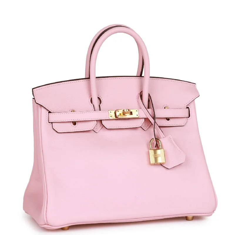 Hermes Birkin 25 Rose Sakura Swift Gold Hardware