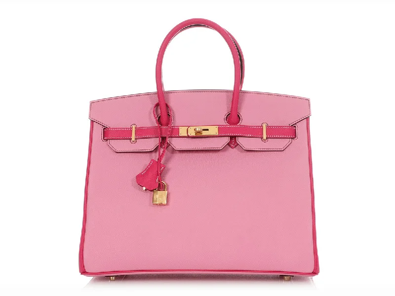 Hermès SO Rose Tyrien and 5P Pink Epsom Birkin 35