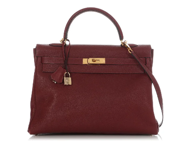 Hermès Vintage Rouge Togo Kelly 35