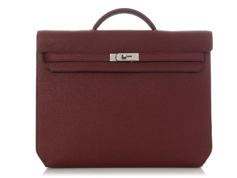 Hermès Special Order Rouge H Togo Kelly Dépêche Porte 36