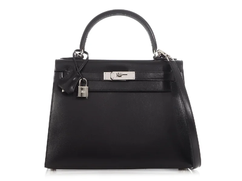 Hermès Black Box Calfskin Kelly 28