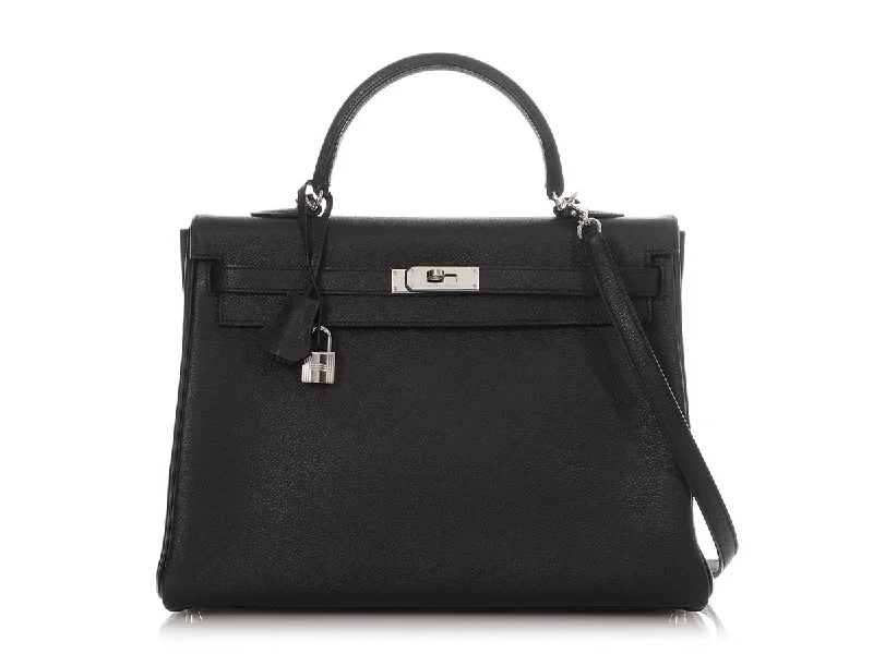 Hermès Black Togo Kelly 35