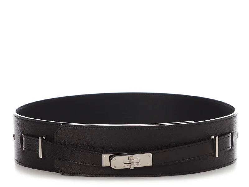 Hermès Black Extra Wide Kelly Belt