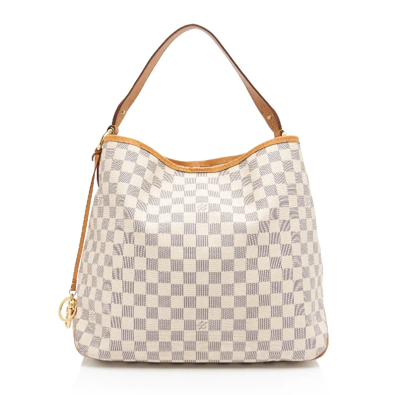 Louis Vuitton Damier Azur Delightful MM Shoulder Bag (SHF-TxIVzX)