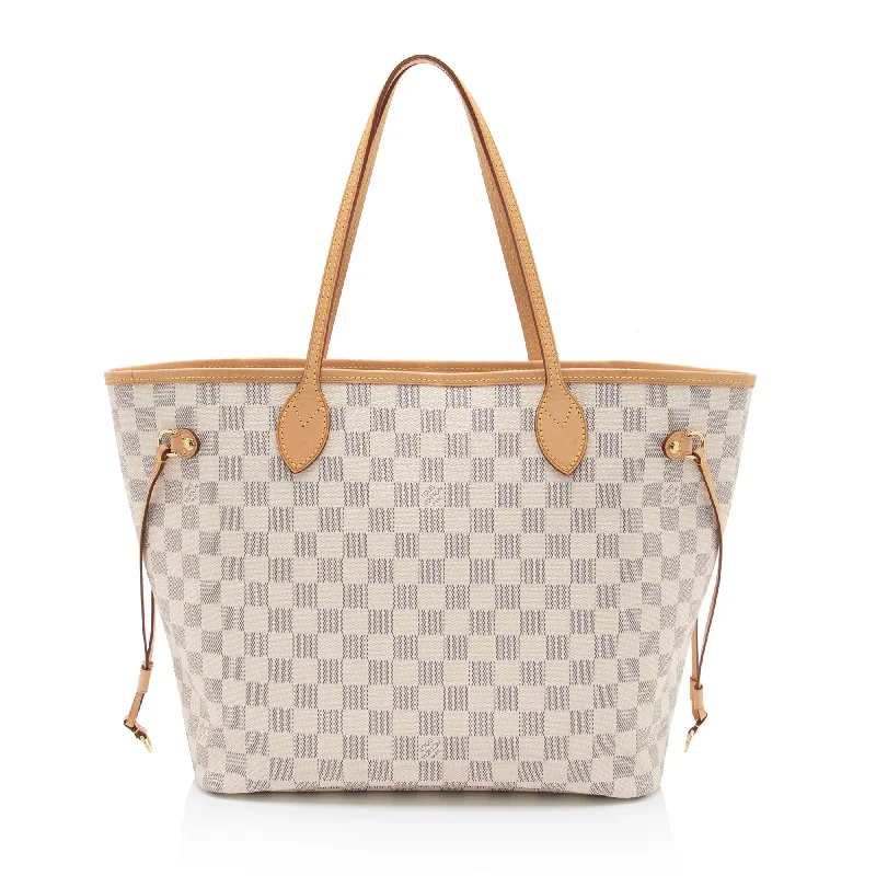 Louis Vuitton Damier Azur Neverfull MM Tote (SHF-bHB5vU)