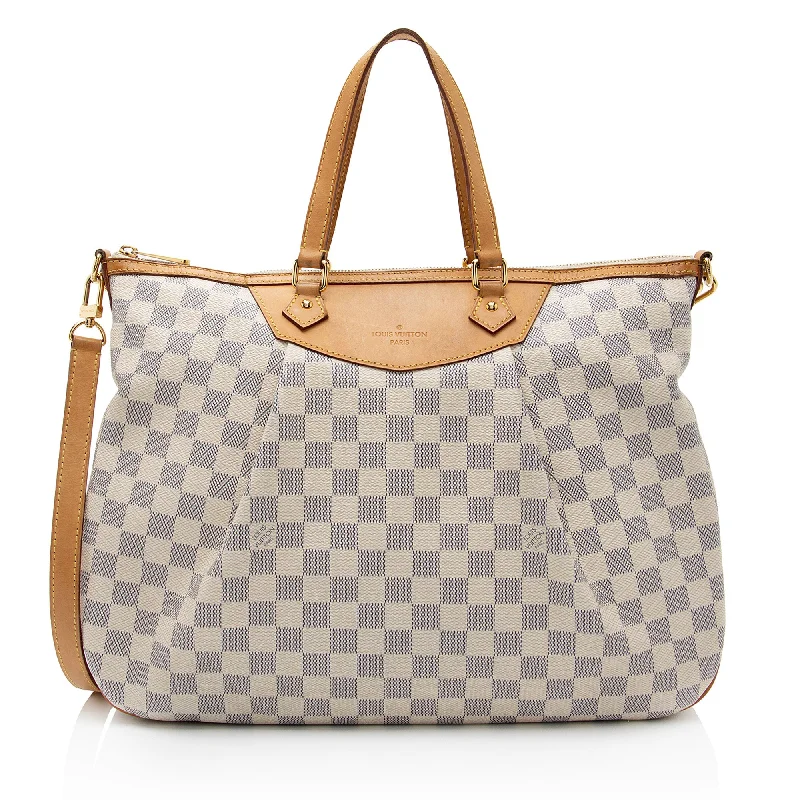 Louis Vuitton Damier Azur Siracusa GM Tote (SHF-qEEEdA)