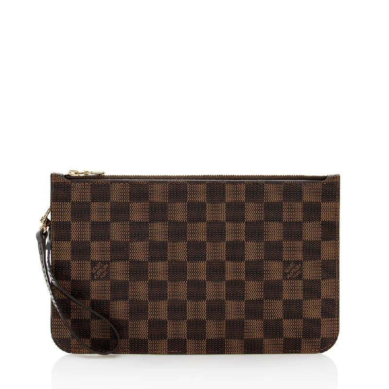 Louis Vuitton Damier Ebene Neverfull MM Pochette (SHF-18085)