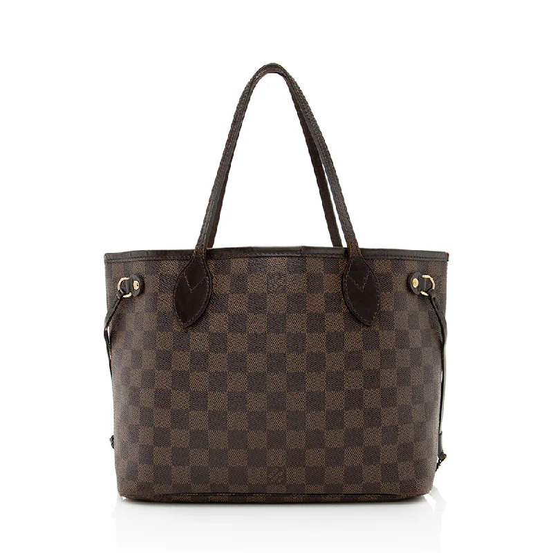 Louis Vuitton Damier Ebene Neverfull PM Tote - FINAL SALE (SHF-19822)