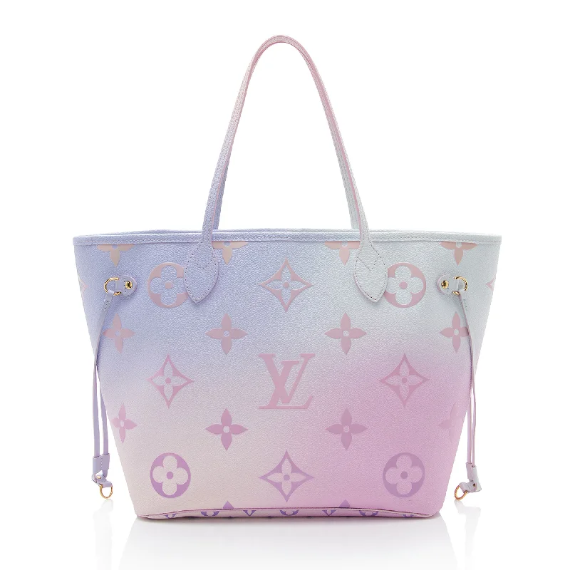 Louis Vuitton Giant Monogram Empreinte Spring In The City Neverfull MM Tote (SHF-yHm8IG)