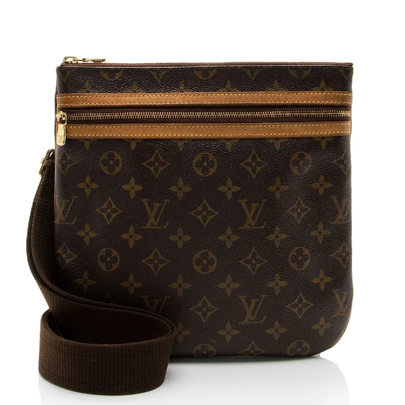 Louis Vuitton Monogram Canvas Pochette Bosphore Messenger Bag (SHF-Syd081)