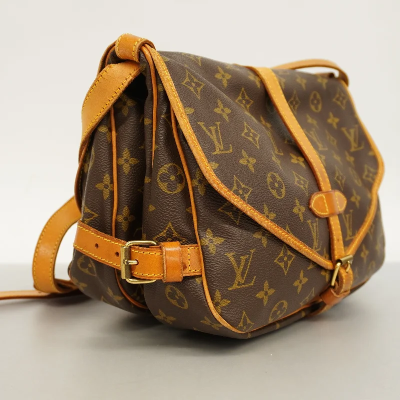 LOUIS VUITTON Auth  Monogram Saumur 30 M42256 Women's Shoulder Bag