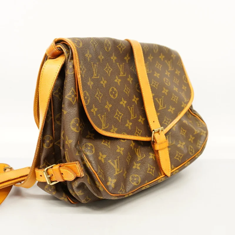 LOUIS VUITTON Auth  Monogram Saumur 35 M42254 Women's Shoulder Bag