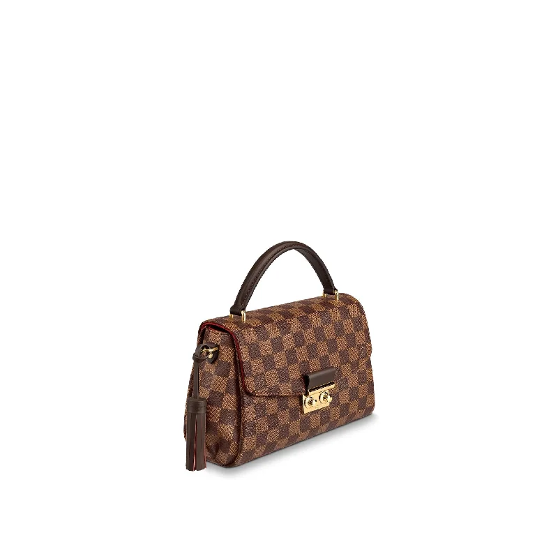 LOUIS VUITTON CROISETTE DAMIER EBENE SHOULDER BAG