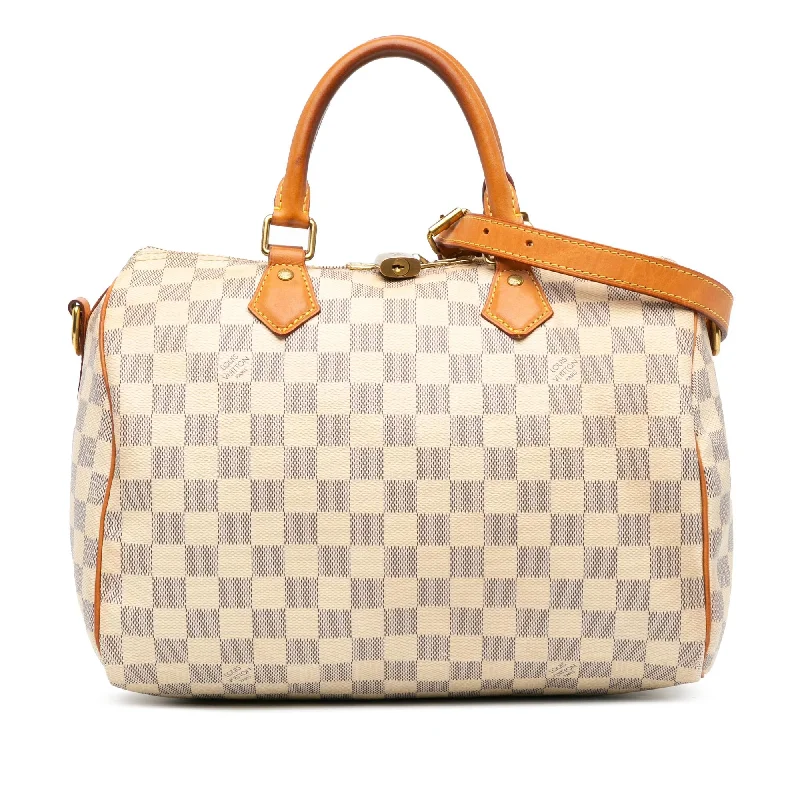 Louis Vuitton Damier Azur Speedy Bandouliere 30 (SHG-ol1KoI)