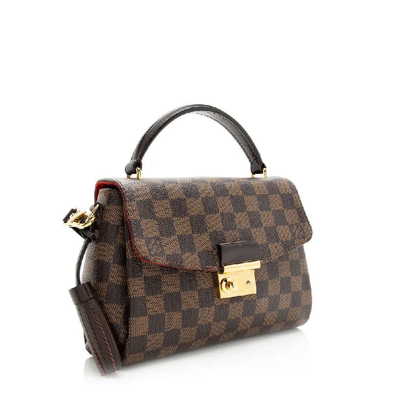 Louis Vuitton Damier Ebene Croisette Shoulder Bag - FINAL SALE (SHF-20575)