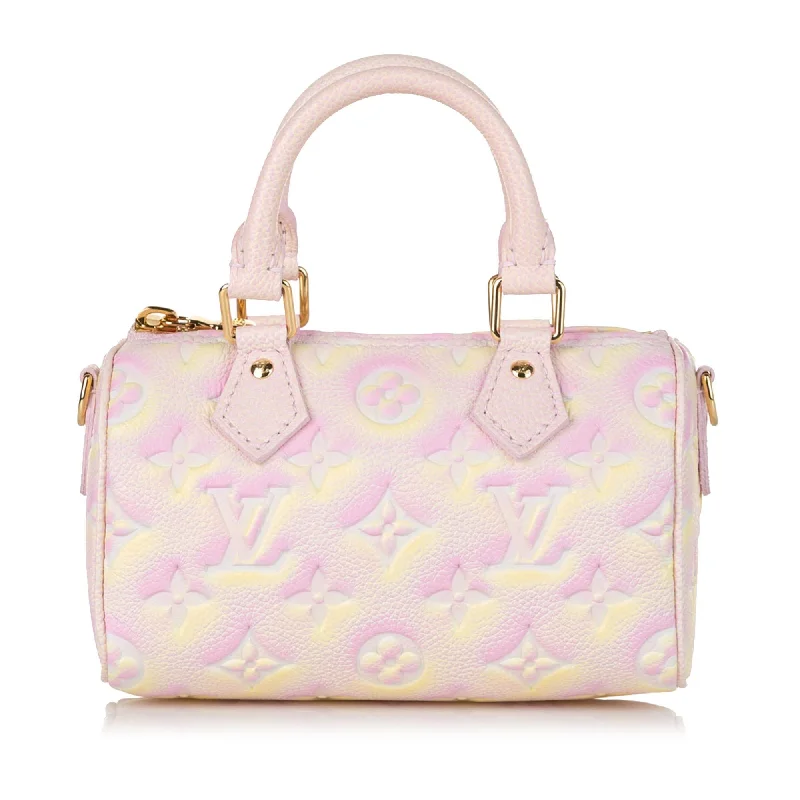 Louis Vuitton Monogram Empreinte Summer Stardust Nano Speedy (SHG-KTtCys)