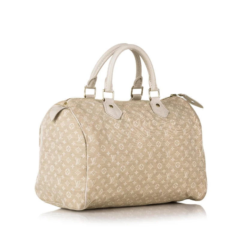 Louis Vuitton Monogram Mini Lin Speedy 30 (SHG-32894)