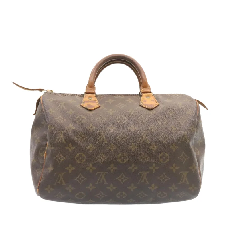 LOUIS VUITTON Monogram Speedy 35 Hand Bag M41524 LV Auth ds047