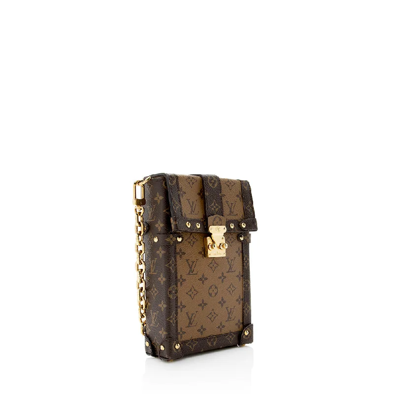 Louis Vuitton Reverse Monogram Pochette Trunk Vertical Shoulder Bag (SHF-21883)