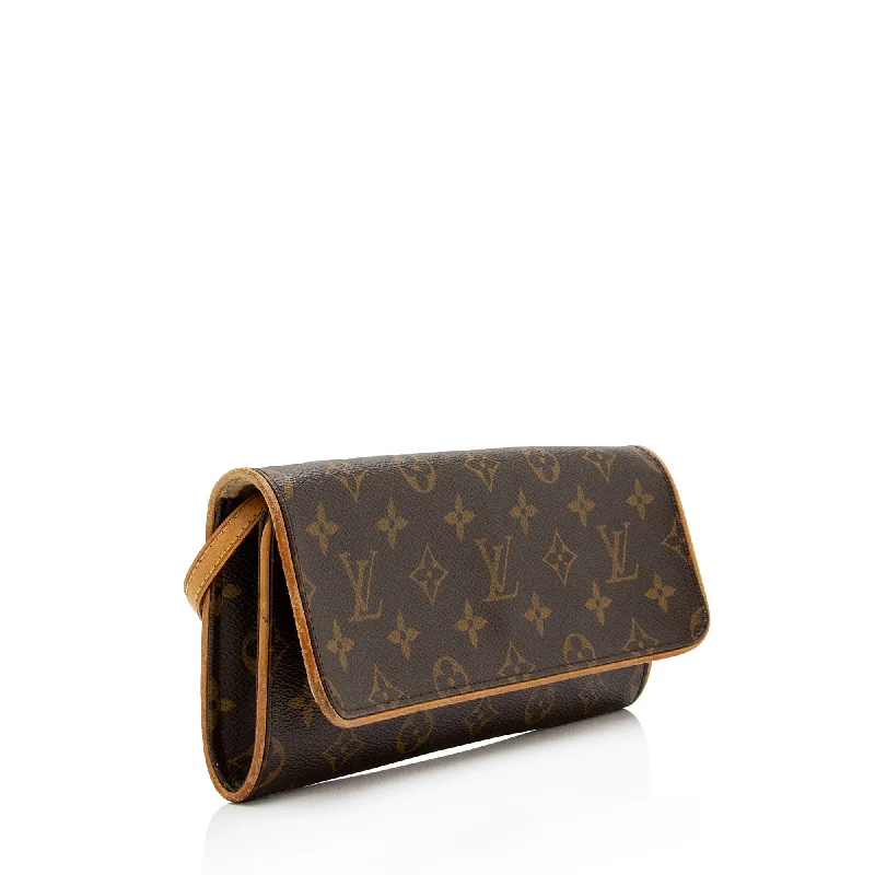 Louis Vuitton Vintage Monogram Canvas Pochette Twin GM Shoulder Bag (SHF-ou7kwX)