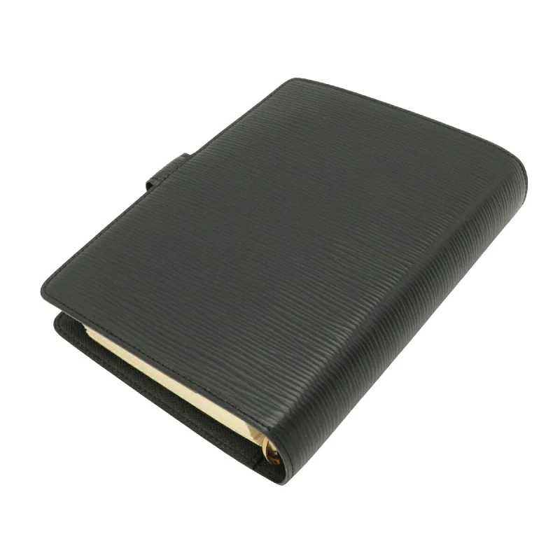 Louis Vuitton Black Leather Couverture agenda de poche wallet accessories