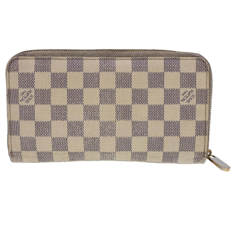 LOUIS VUITTON Damier Azur Zippy Organizer Long Wallet N60012 LV Auth th3540