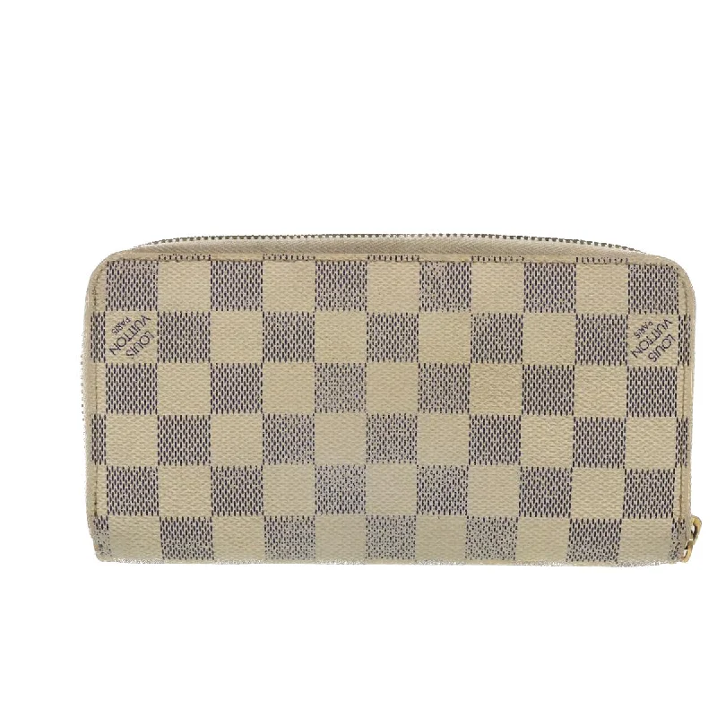 LOUIS VUITTON Damier Azur Zippy Wallet Long Wallet N60019 LV Auth 39341