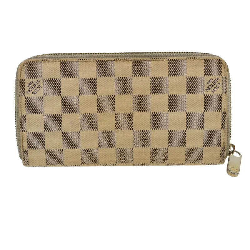 LOUIS VUITTON Damier Azur Zippy Wallet Long Wallet N60019 LV Auth th3350