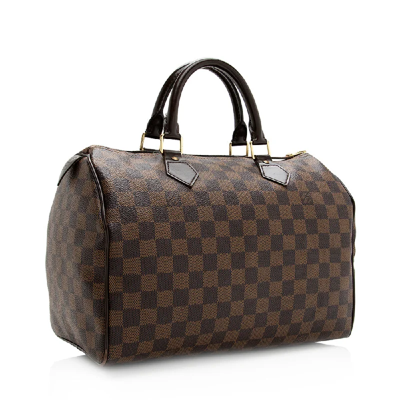 Louis Vuitton Damier Ebene Speedy 30 Satchel (SHF-20222)