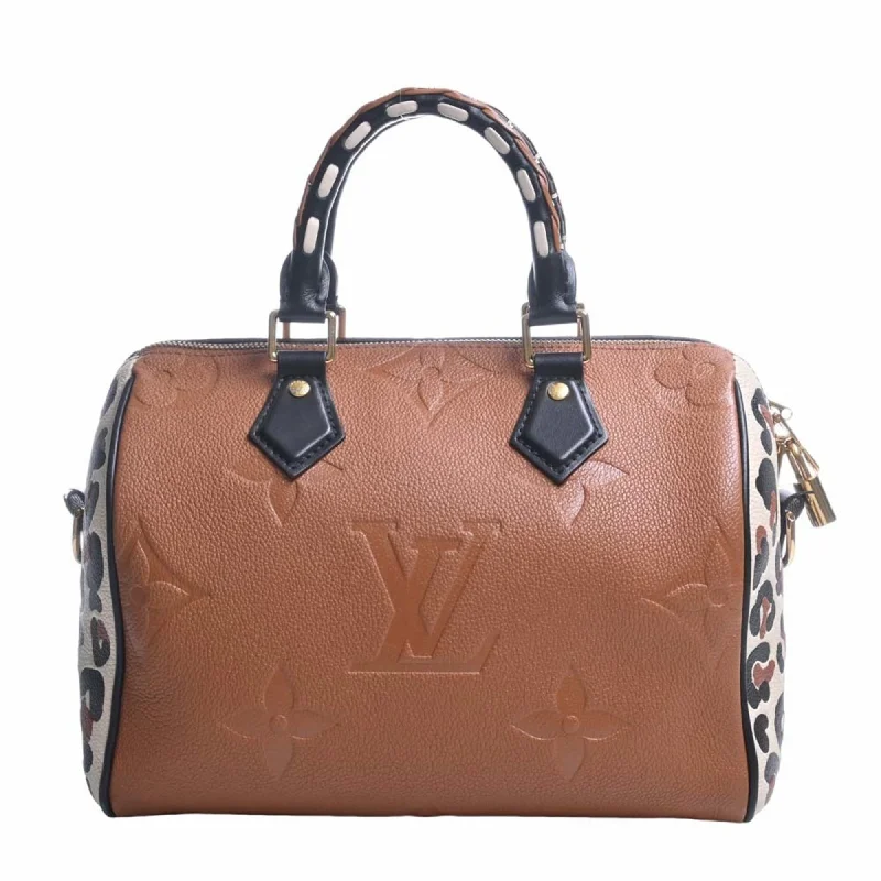 LOUIS VUITTON Empreinte Wild at Heart Speedy Bandouliere 25 Handbag Boston Bag M45840 Brown/Black Ladies