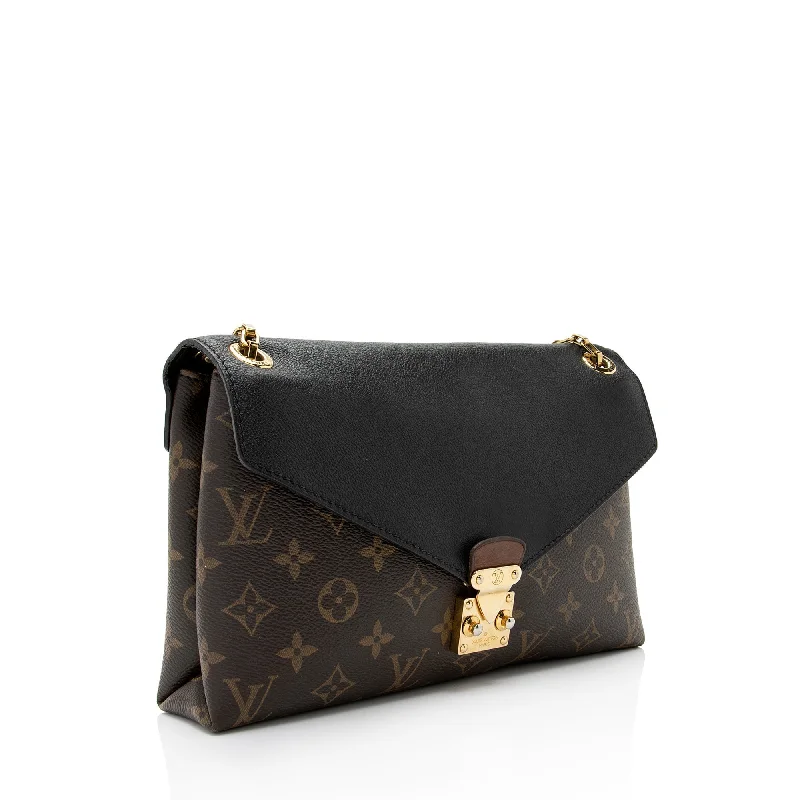 Louis Vuitton Monogram Canvas Pallas Chain Shoulder Bag (SHF-6axUqc)