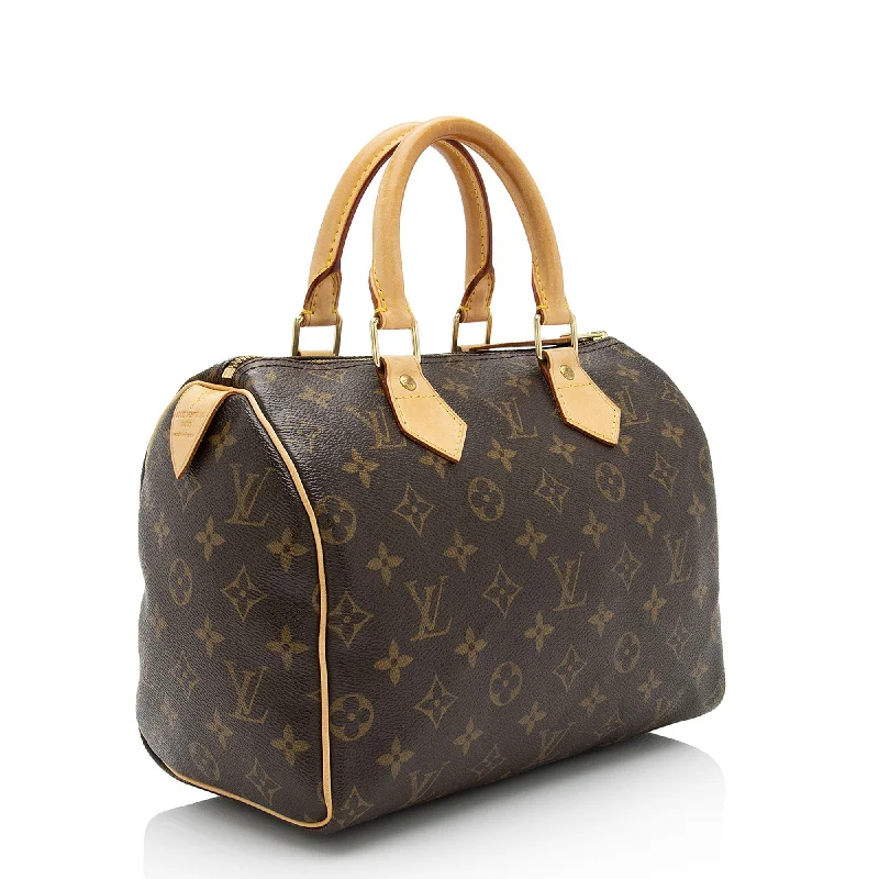 Louis Vuitton Monogram Canvas Speedy 25 Satchel (SHF-9adwo1)