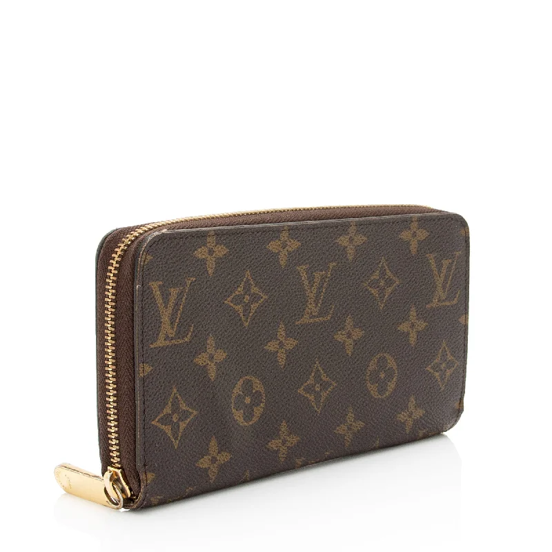 Louis Vuitton Monogram Canvas Zippy Wallet (SHF-oefzl9)