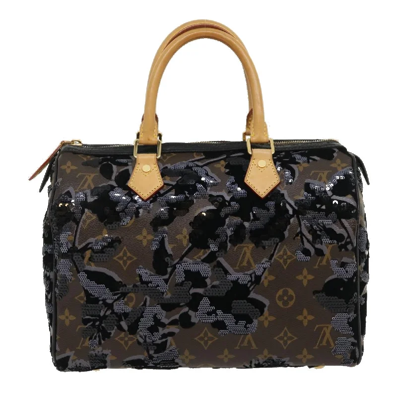 LOUIS VUITTON Monogram Fleur De Jais Speedy 30 Hand Bag M40436 LV Auth fm1424A