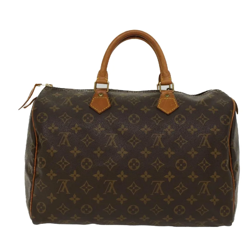 LOUIS VUITTON Monogram Speedy 35 Hand Bag M41524 LV Auth 47590