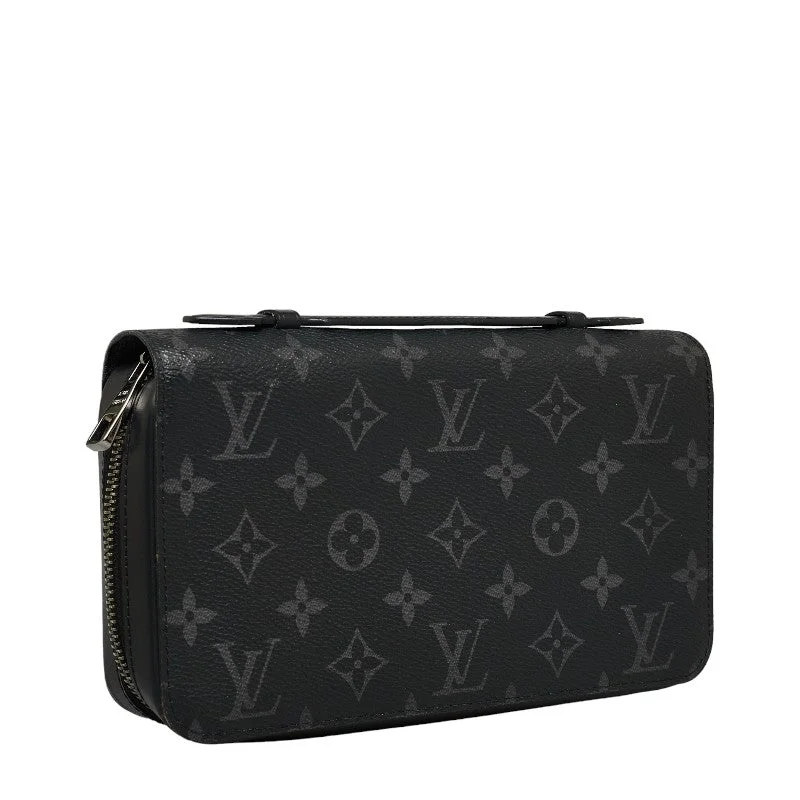 Louis Vuitton Monogram M61698 Long Wallet PVC/Leather Black